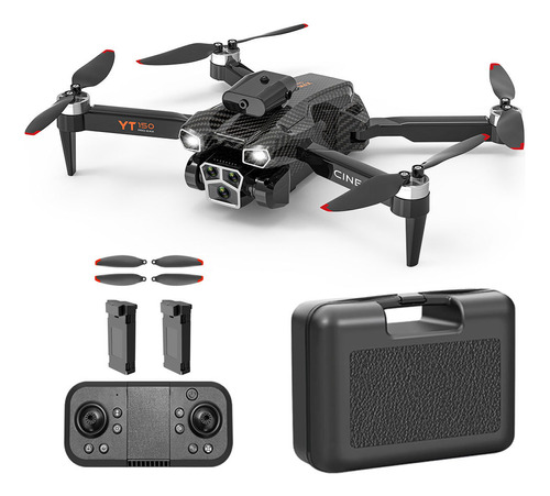 Drone Profesional Con 3 Camara Hd Con Luz Led + 2 Baterias
