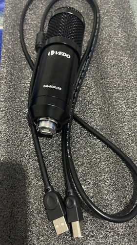 Microfone Vedo Bm800 Condensador Preto Usb
