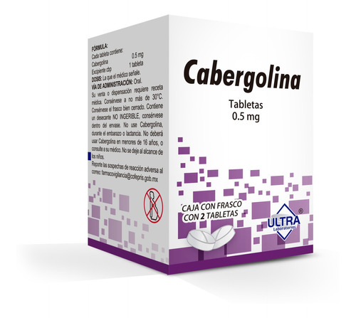 Cabergolina 2 Tabletas 0.5mg