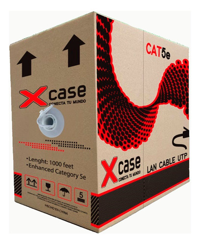 150 M Cable Red Utp 4 Hilos, Cat 5e Video Vigilancia Xcase
