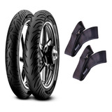 Kit Cubiertas Pirelli Super City Honda Cg Titan + Camaras C