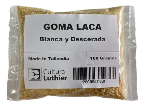 Goma Laca Blanqueada Y Descerada 100g