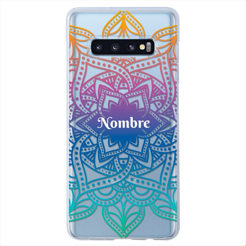 Funda Galaxy Mandalas Personalizada Con Tu Nombre