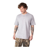 Polera Hombre Cuello Redondo Botones Molle Uv+pro Lenga®