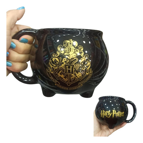 Caneca 3d Harry Potter Caldeirao 500ml Oficial Promoção