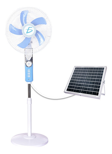 Ventilador Solar Piso Mesa 16 Pulgadas Lampara Entrada Usb