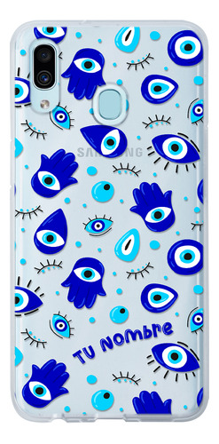 Funda Para Galaxy Ojo Turco Mano Fátima Hamsa Con Tu Nombre