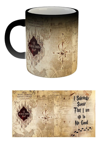 Taza Mágica Harry Potter Mapa Merodeador |de Hoy No Pasa| 3