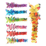 Pegatinas De Pared Tridimensionales Con Forma De Mariposa, 8