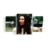 Cuadro Triptico Musica Bob Marley Reggae Rastafari Tictime