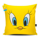 Almofada Decorativa Looney Tunes Infantil Menino E Menina Cor Amarelo Desenho Do Tecido Piu Piu 001