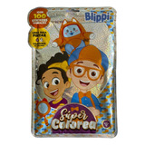 Libro Para Colorear +4 Colores + Stickers Blippi Niños