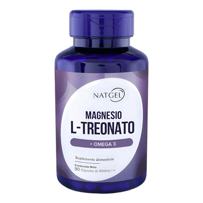 L-treonato De Magnesio + Omega 3 | 90 Cápsulas | Memoria, Enfoque y Sueño Reparador | Natgel | MercadoLibre