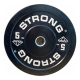 Disco Strong Bumper Olímpico 5kg Profesional Gimnasio