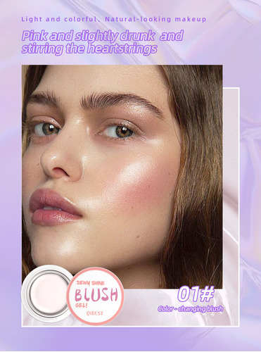 Rubor Hidratante De Color Transparente Para Cheek Lips Blush