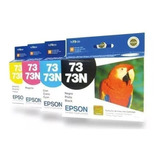 Cartuchos Originales Epson 73 73n Negro Colores C79 Combo X4