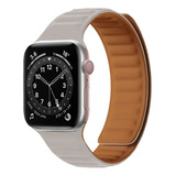 Malla Reloj Silicone Wave Para Apple Watch / Smartwatch Color Beige 38/40/41