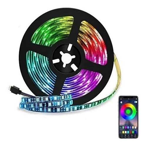 Cinta Led Rgb Bluetooth  Luces Usb Tv Hogar Música 5 Metros