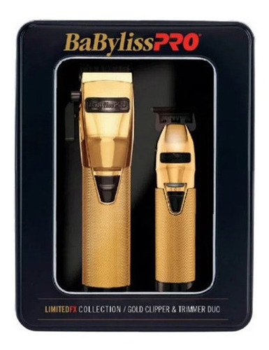 Kit Babylisspro Cortadora Y Desvelladora Gold/black