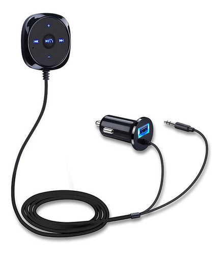 Receptor Bluetooth 4.0 Smart Control Micrófono Manos Libres Aux 3.5 Mm Automóvil