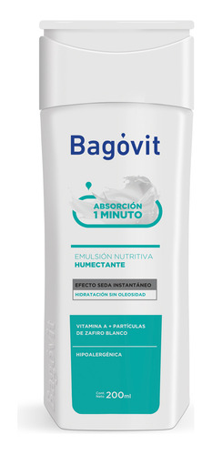 Bagovit A Emulsion Absorcion Inmediata Efecto Seda 200grs