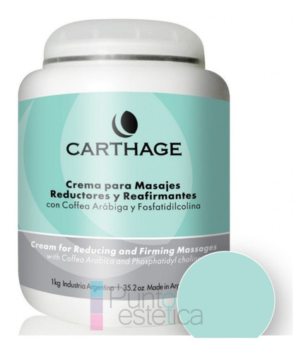 Carthage Crema Masajes Reductores Y Reafirmantes X 1 Kilo