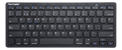 Mini Teclado Tecmaster Bluetooth Negro Tm-100506