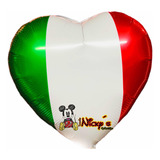 20 Globos De Corazon Tricolor 18 Pulgadas Fiestas Patrias