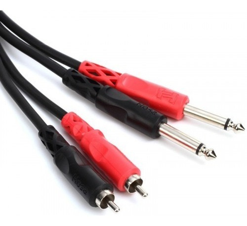 Hosa Cpr-202 Cable 2 Plug Mono 1/4  A 2 Rca Macho (2 Mts)