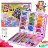 Set De Arte 150 Piezas Colores Plumones Crayolas Acuarela