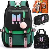 Juego De 4 Mochilas Recargables Bts, Bolsa Para Bolígrafos,