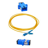 Kit Adaptador Fibra Sc/upc Lc/upc Gbic/conversor Monomodo 