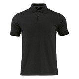 Polera Pique Polo M/corta Hombre Negro