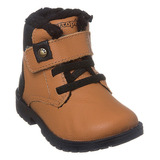 Bota Infantil Couro Masculina Coturno Ortopé Baby Boot