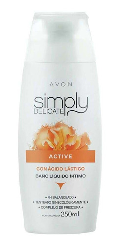 Avon Simply Delicate Baño Líquido Intimo Active 250 Ml