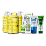 Kit Skincare Anti Acne+sérum+ Máscara Argila +protetor Solar