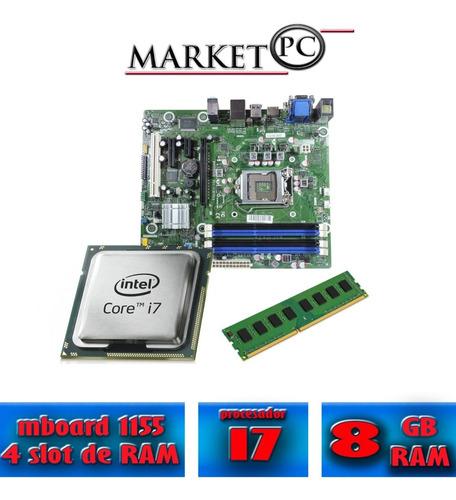 Kit Upgrade Gamer - Intel Core I7 3.4ghz + H61 + 8gb De Ram