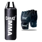 Saco De Boxeo Unisex 70 De Alto X25  + Par De Guante De Mma