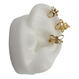 Aritos Aros Earcuff Bidu A Presion Mujer Enchapado Oro 18kt