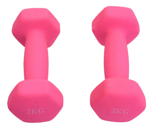 Mancuernas Frosted Lady, 2 Kg, Para Yoga Y Fitness, Colores