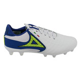 Zapatos Fútbol Hombre Pirma 3042 Piel Tachones Blanco Azul