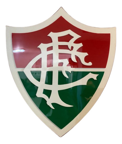 Escudo Decorativo Do Fluminense Para Sala Quarto Escritório