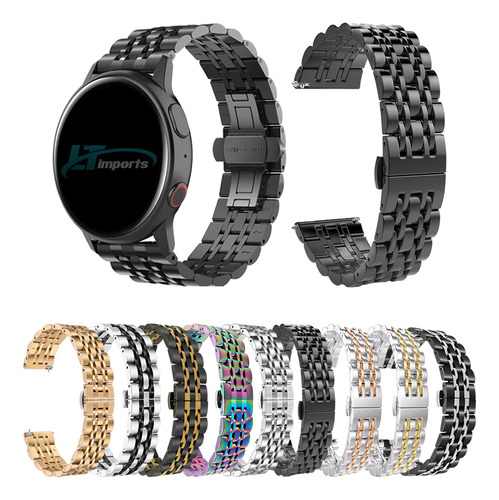 Pulseira Metal 7 Elos Para Galaxy Watch Active 2 40mm
