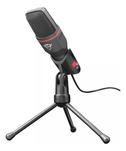 Microfono Trust Mico Gxt 212 Con Tripode 3,5mm Usb Color Neg