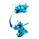 Transformers Helicóptero Auto Robot Luces 3d Sonido Música