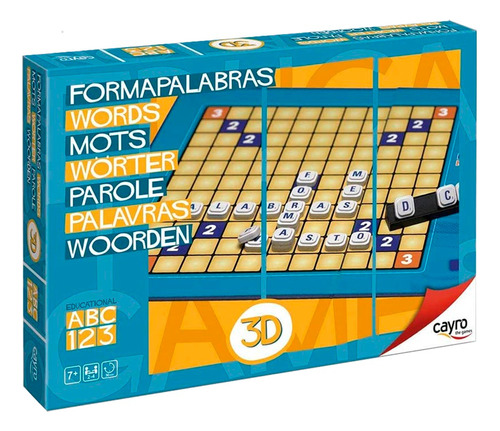 Juego De Mesa Forma Palabras 3d Cayro