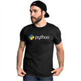 Camiseta Python Code Programador Software Camisa Nerd 