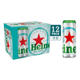 12 Cervejas Premium Heineken Silver Lata 355ml