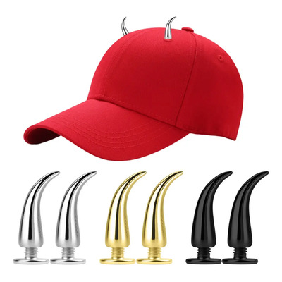 Ac 6pzs Pins Para Gorras Cuerno Metálico Decoración Gorra