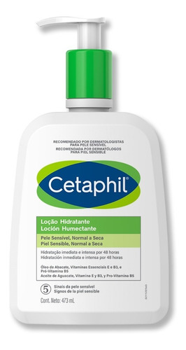 Loção Hidratante Cetaphil 473ml Pele Sensível Normal A Seca